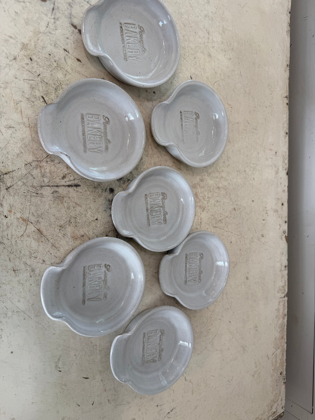 Stoneware spoon rest