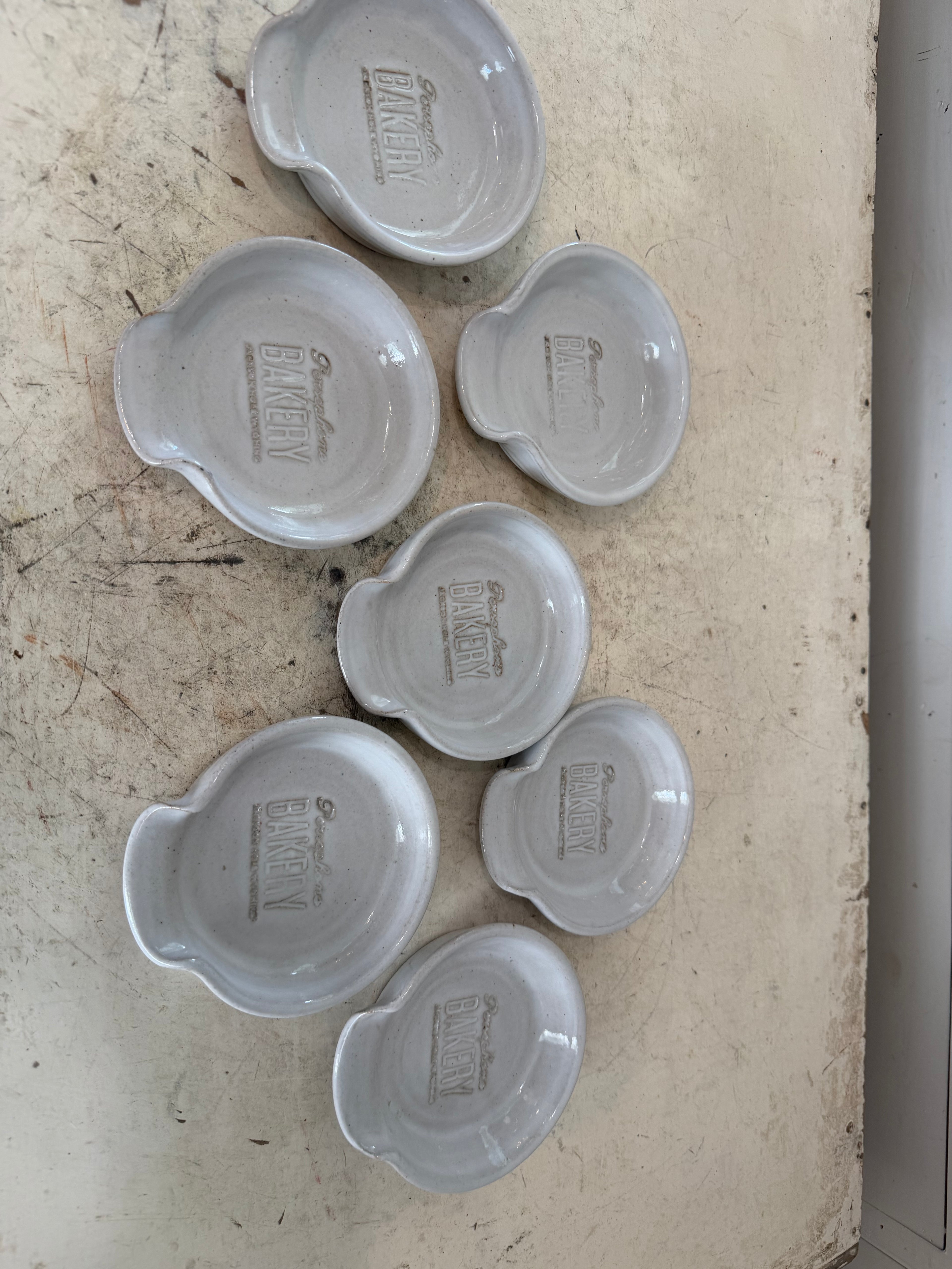 Stoneware spoon rest