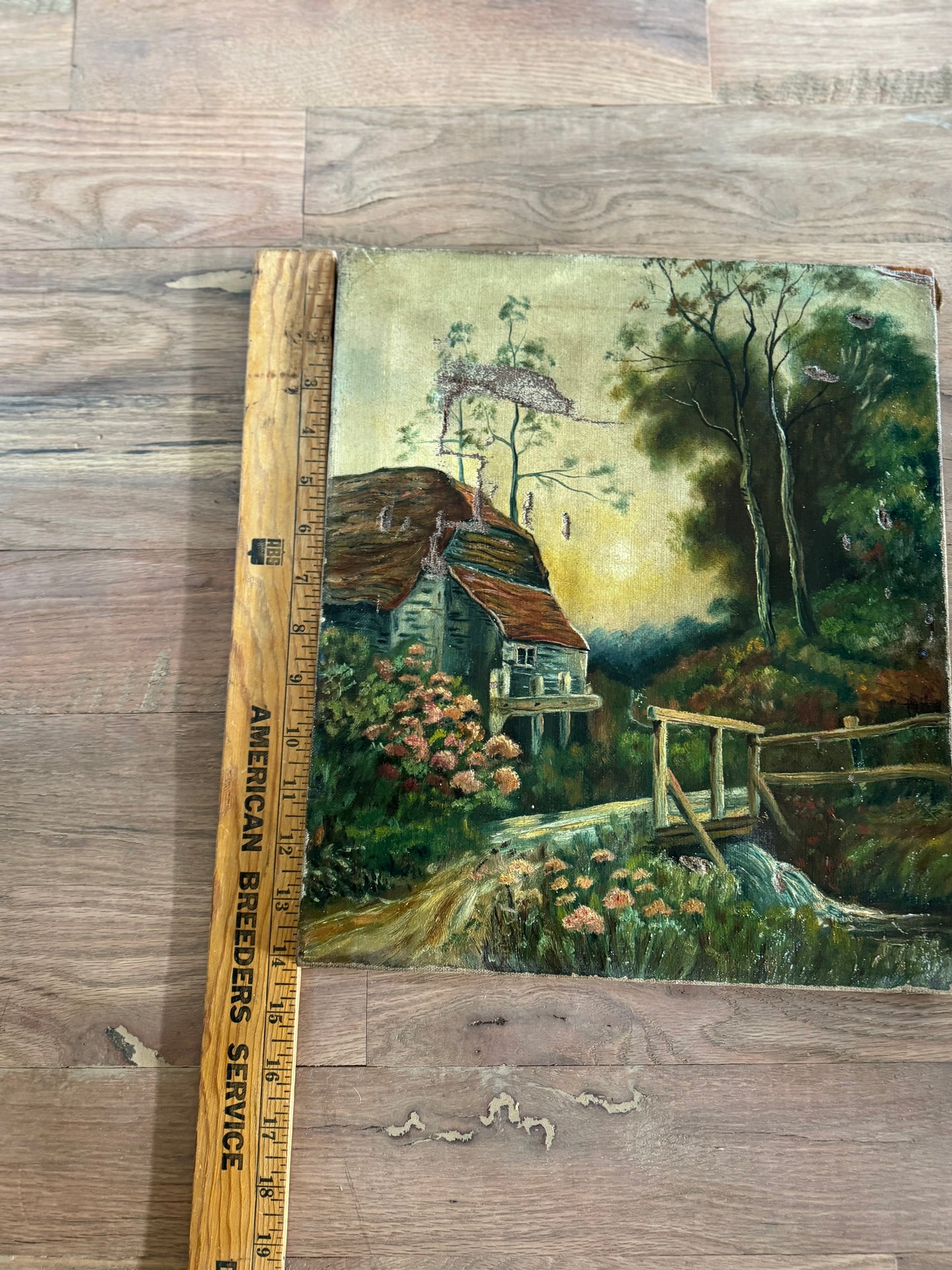 Antique Oil Painting - has been repaired