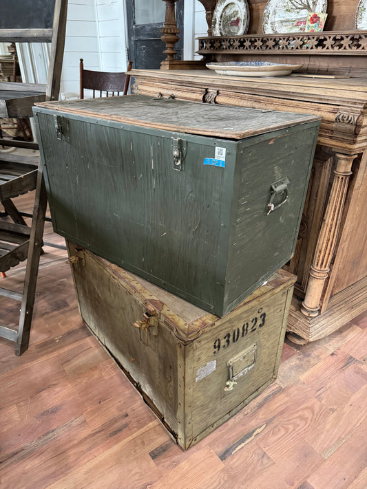 Vintage Military Trunk - Sold Individually