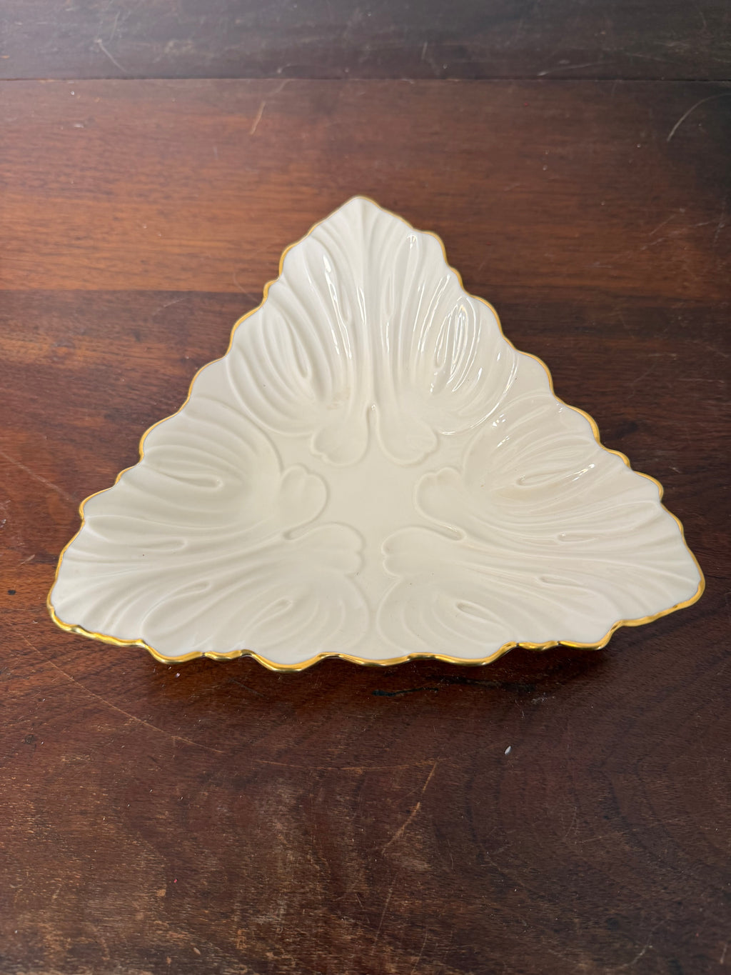 Lenox Triad Collection triangular candy or trinket dish