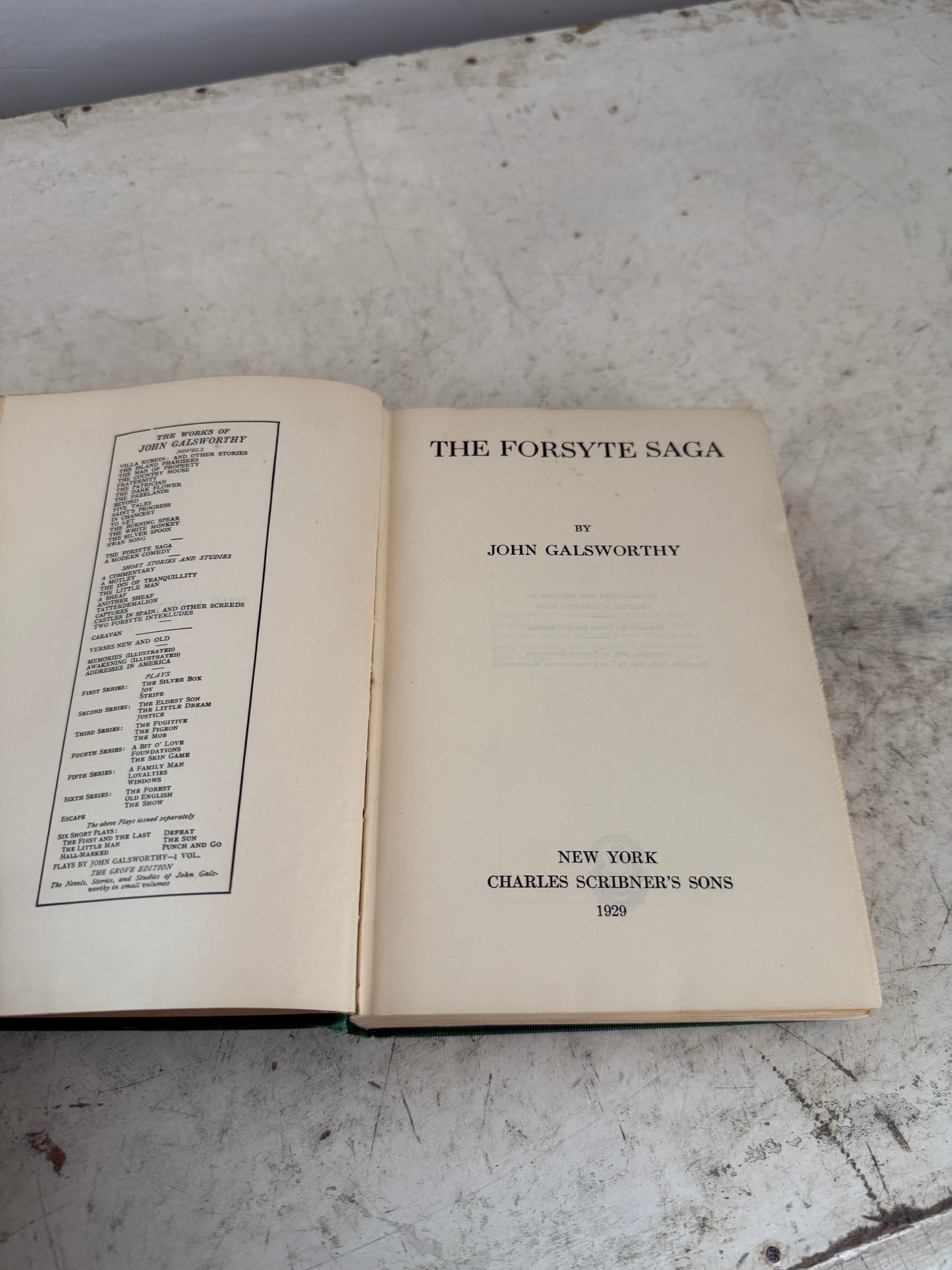 THE FORSYTE SAGA  JOHN GALSWORTHY