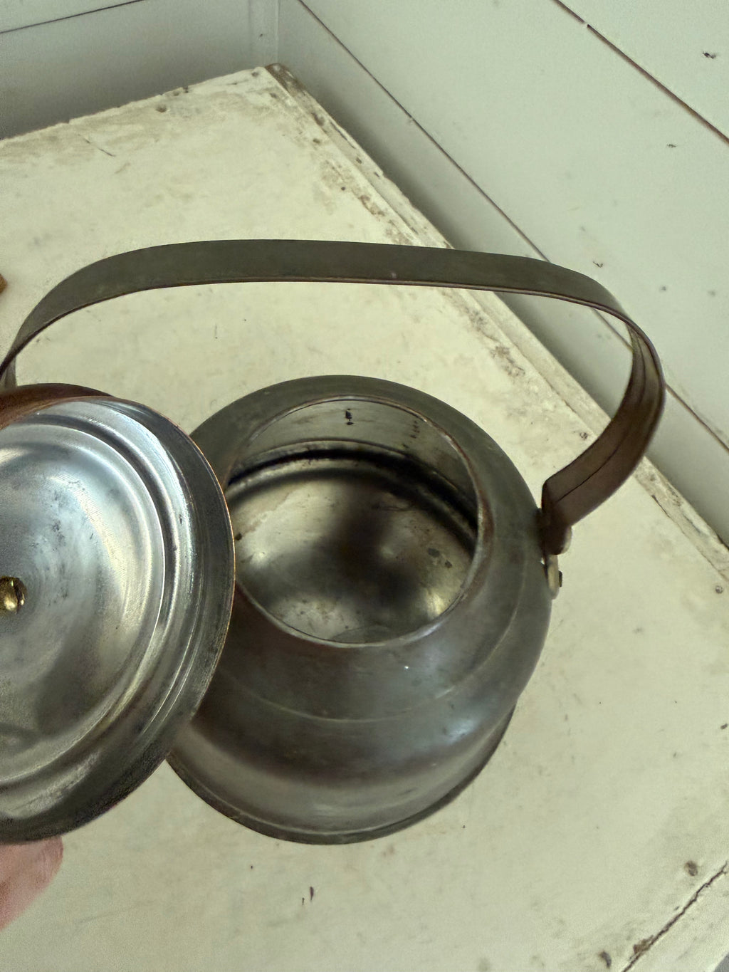 Unpolished Vintage Copper Tea Kettle