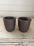 Graphite Melting Clay Crucible # 3 Brass Gold Silver Brass Copper - sold individually