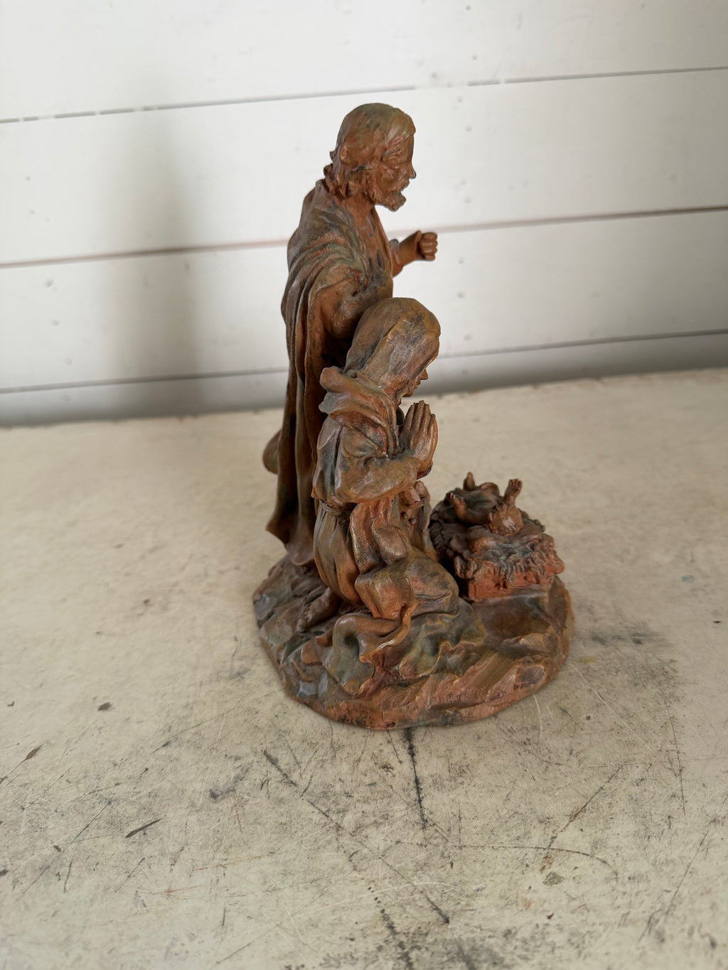 Vintage Resin Holy Family - Will Replace Joseph’s Missing Staff