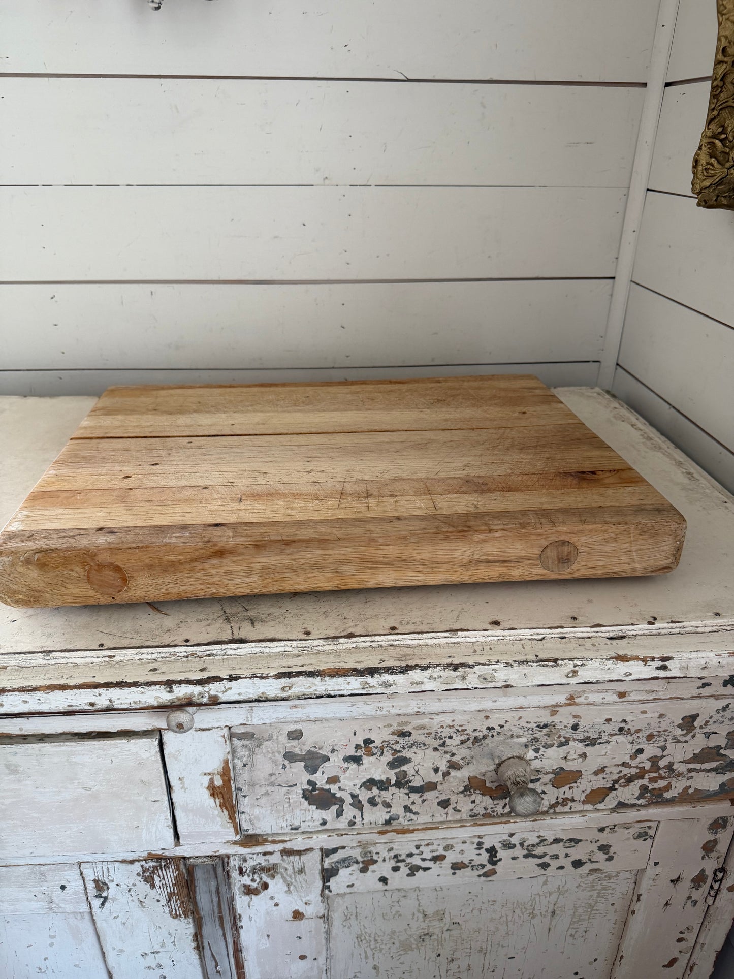 Chunky cutting board will get repaired sanded and oiled