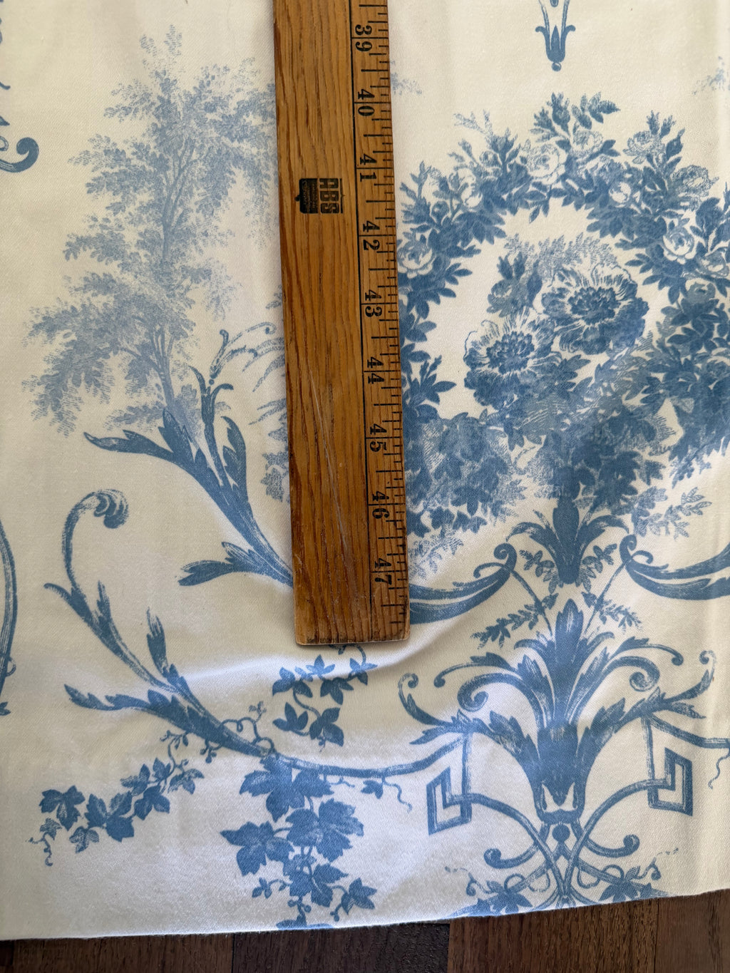 Set of Vintage Toile Lined Curtains