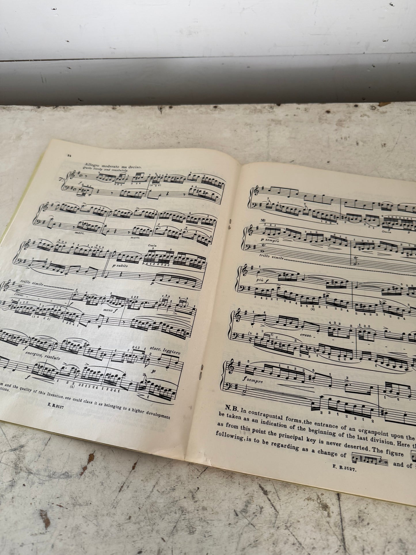 Carl Fischer's Music Library No. 897 Bach-Busoni Two Part Inventions for Piano