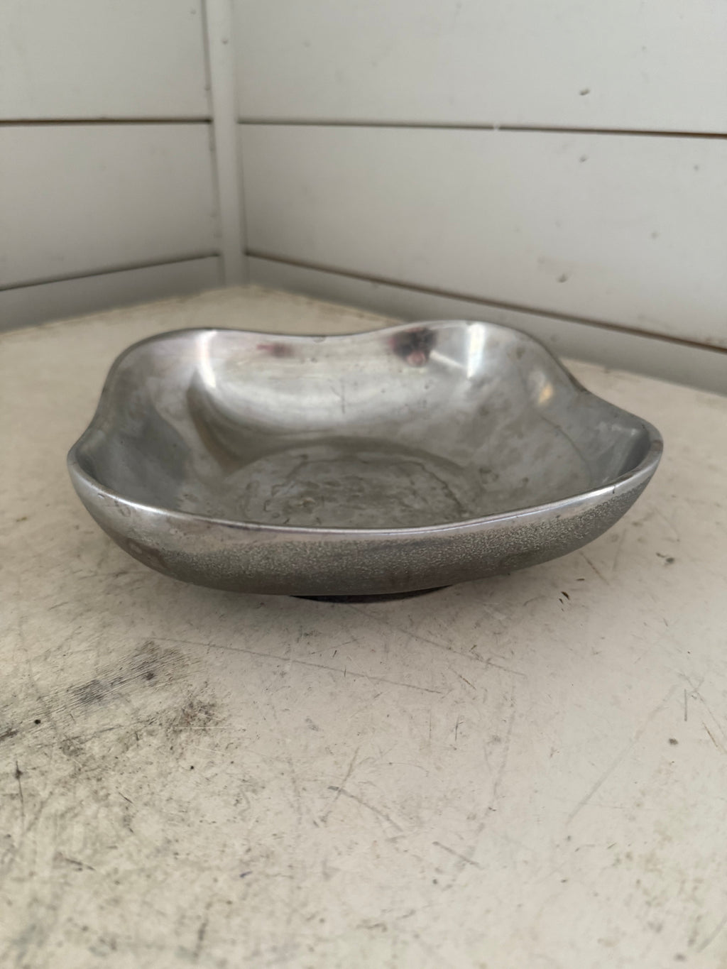 Vintage Wilton-Columbia, PA Pewter Square Bowl