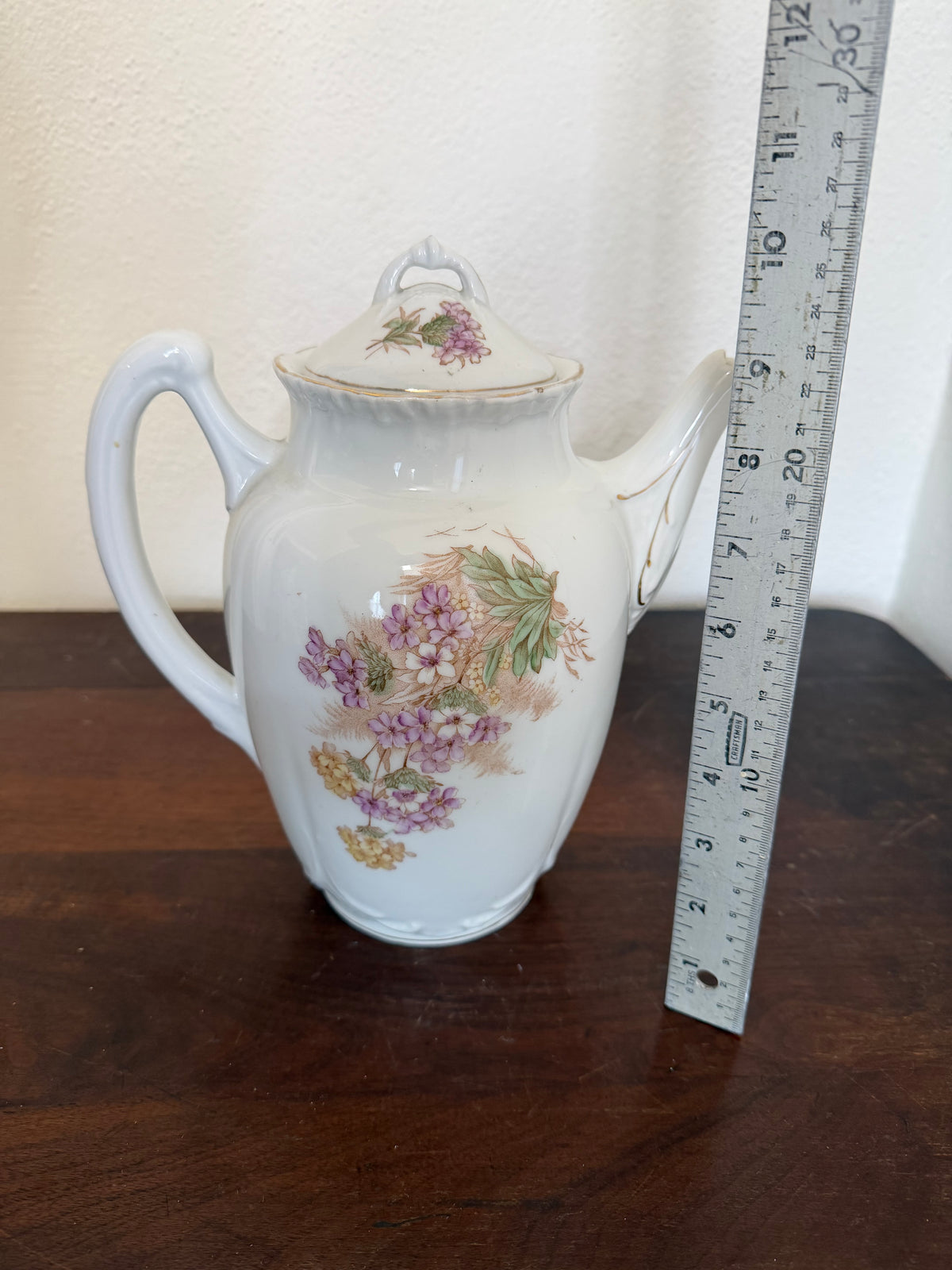 Vintage German Hand Painted Teapot