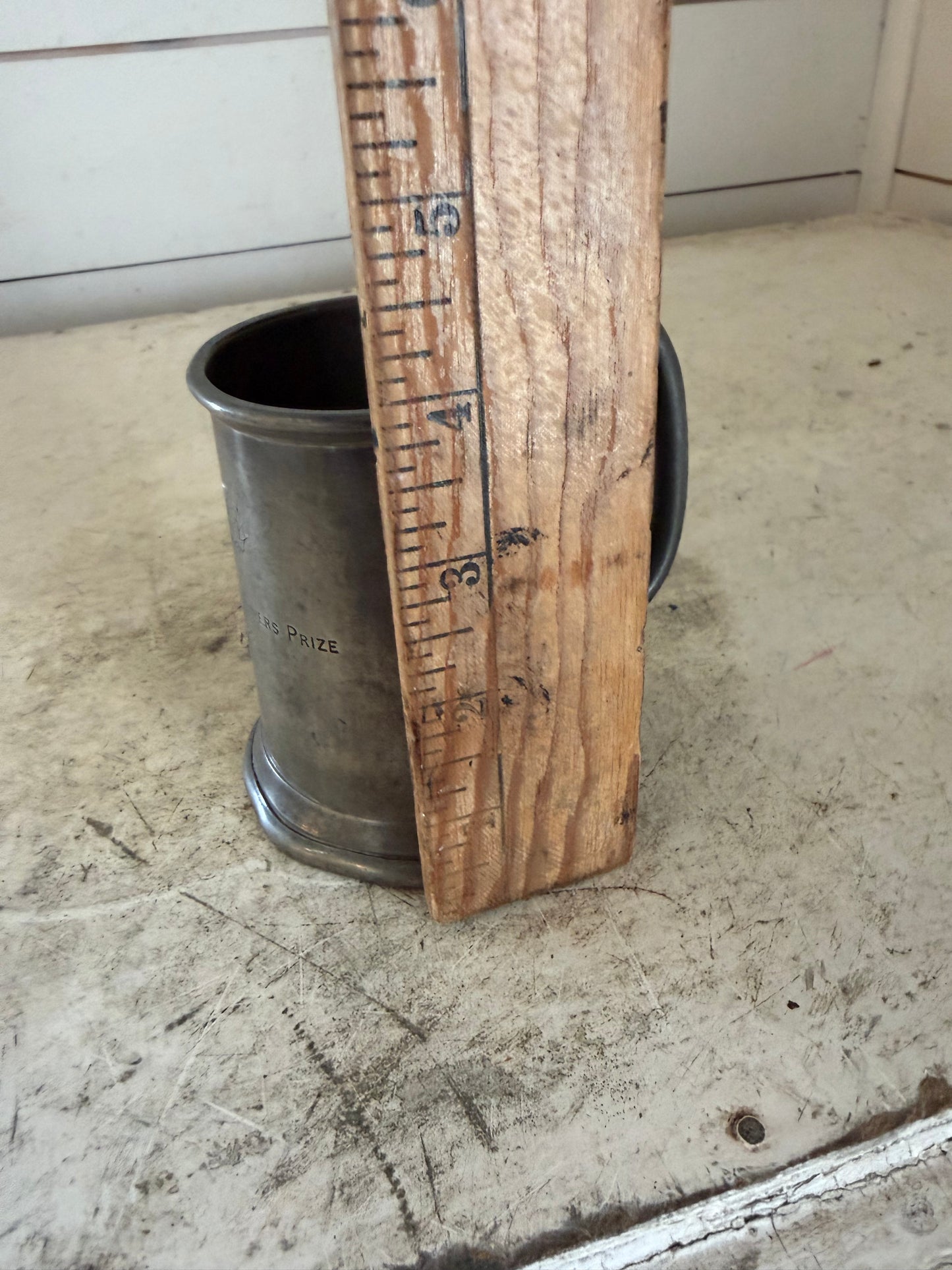 Vintage Rand English Tankard - A. VEHICLES DRIVERS PRIZE" Engraved 1955