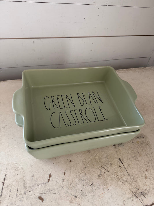 Rae Dunn Green Bean Casserole Dish Sold Individually
