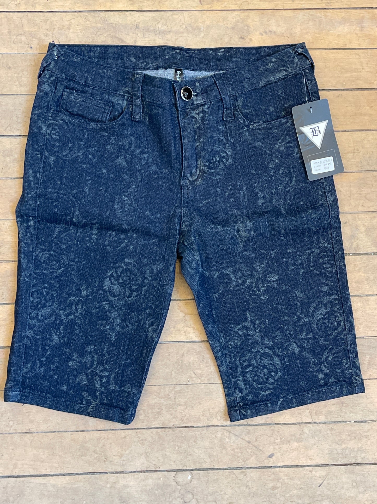 Rose Denim Shorts