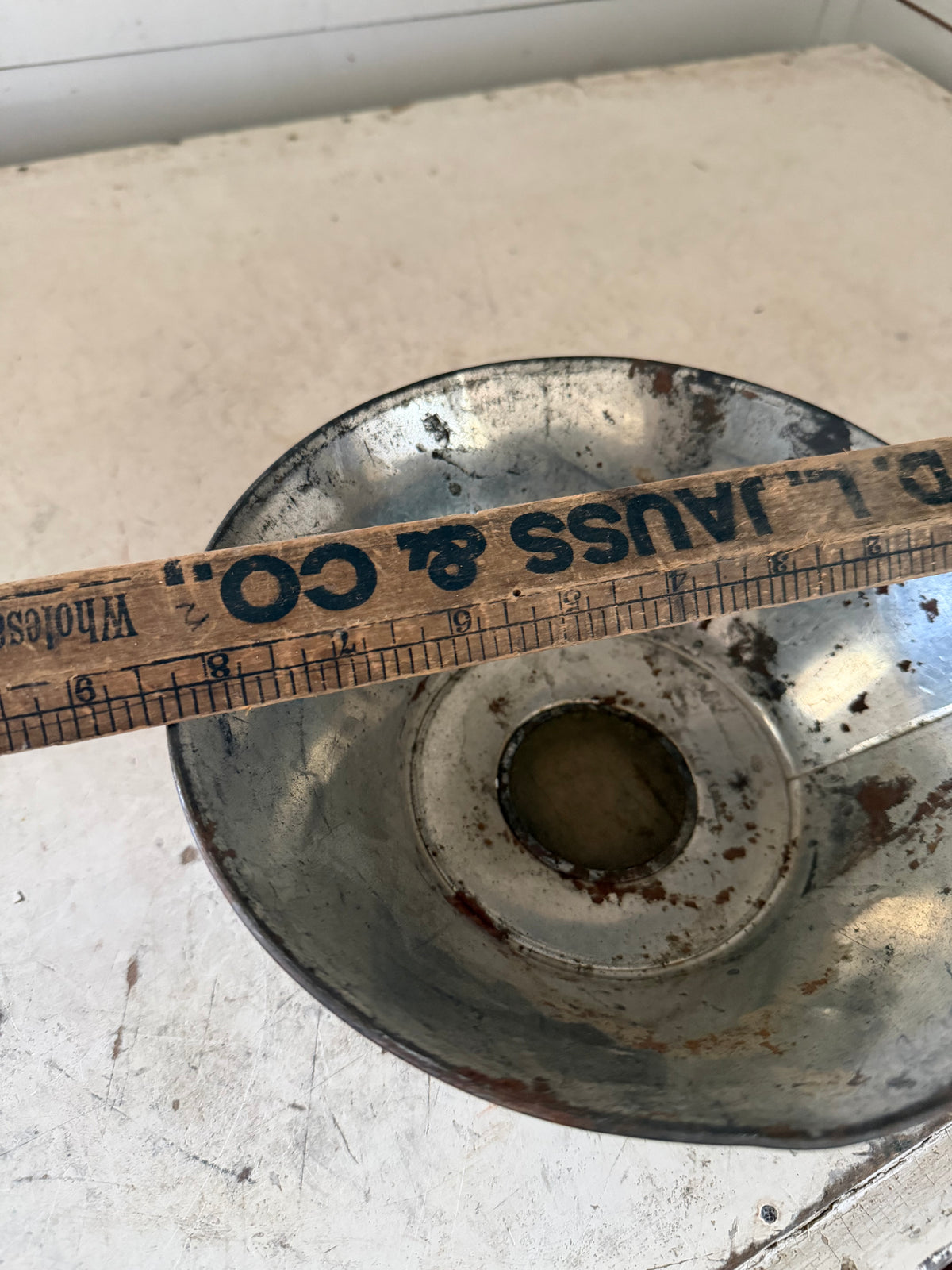 Vintage Aluminum Canning Funnel With Screen-Rustic Decor