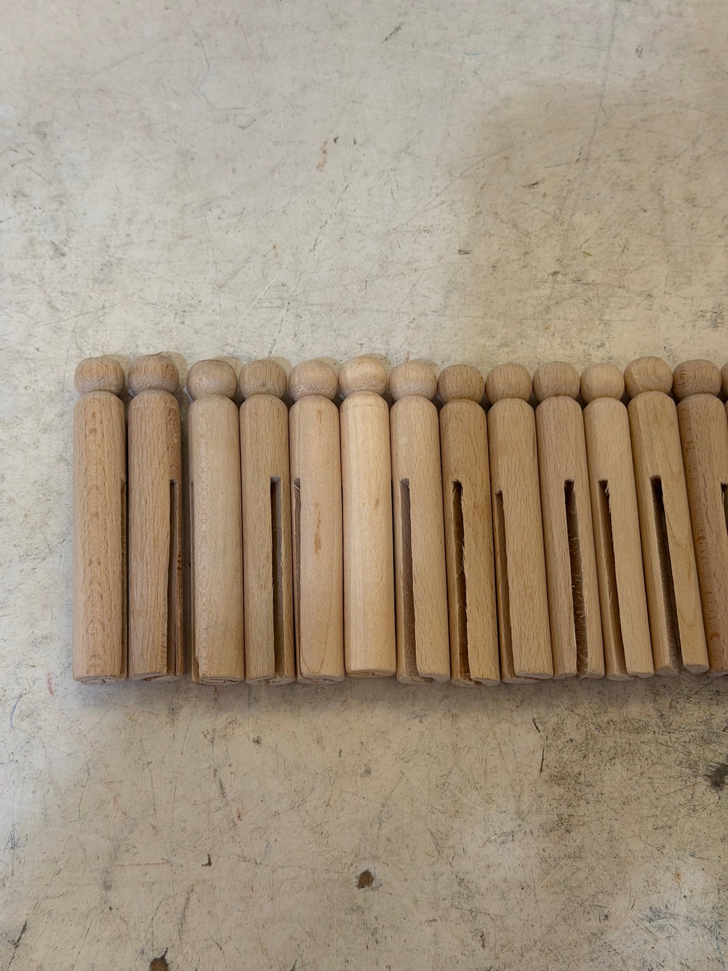 Vintage Wooden Clothespins