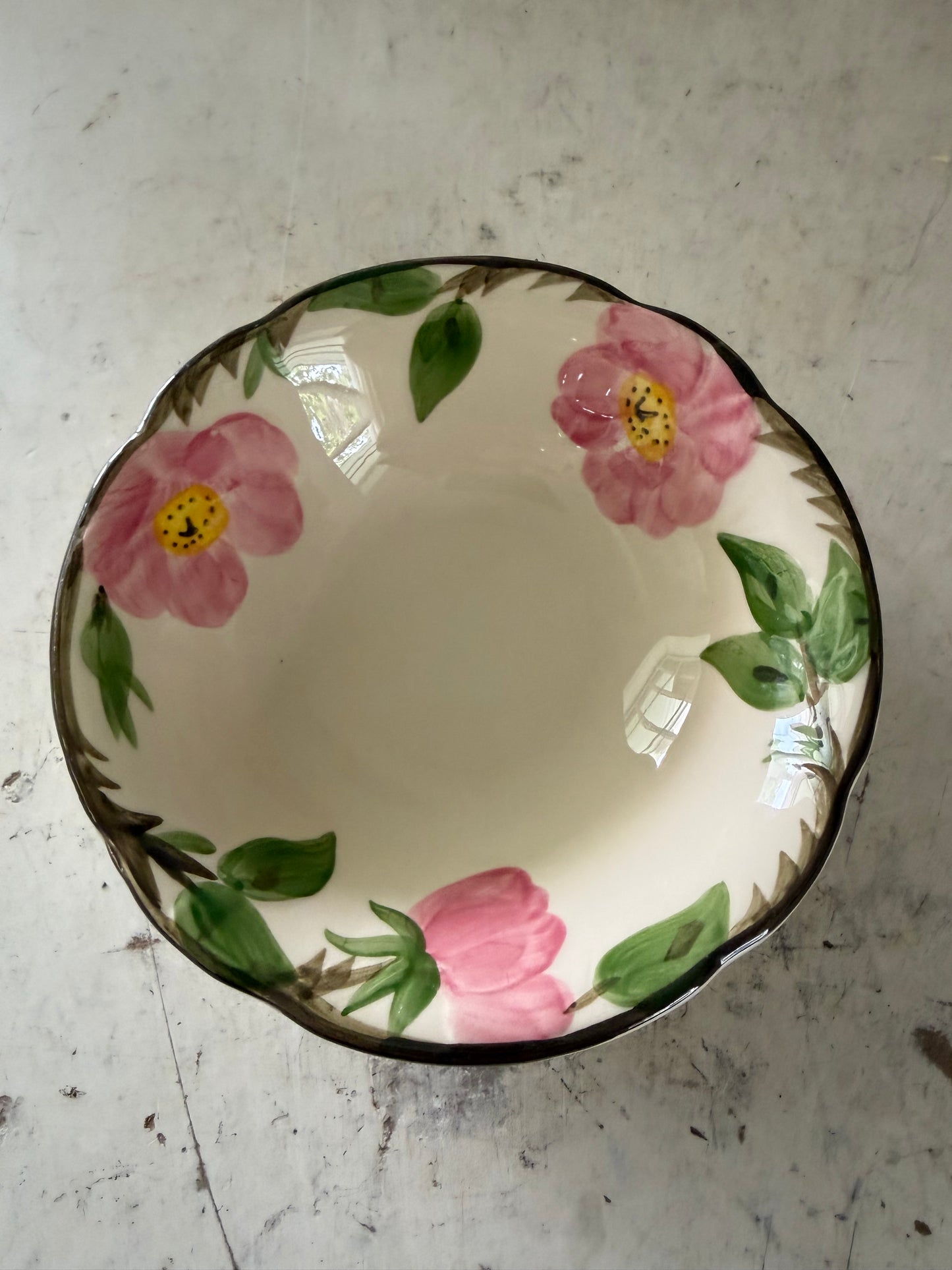 Fransiscan Rose Dessert Bowl