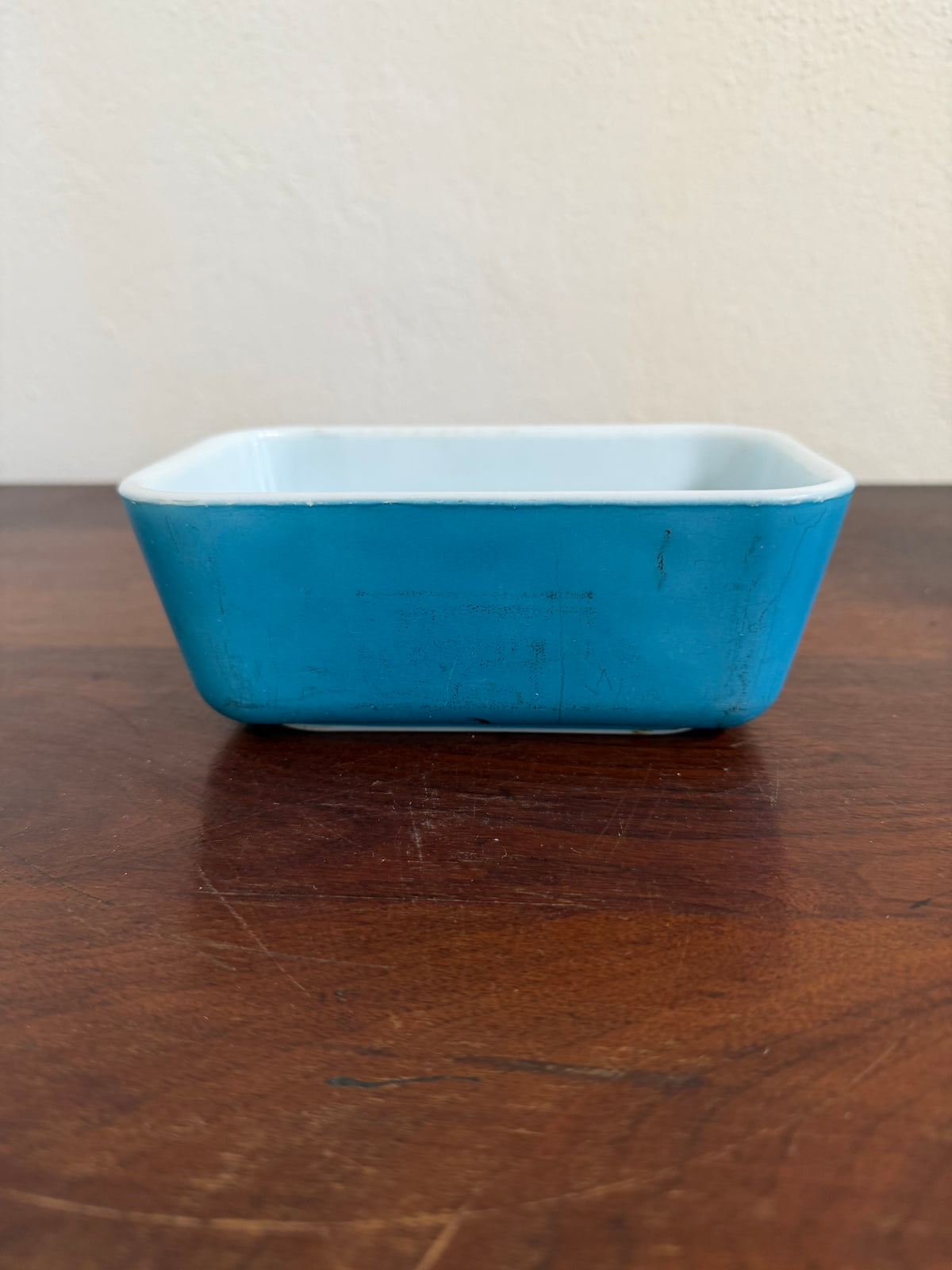 Pyrex Blue Refrigerator Dish 0502 Vintage Small Loaf Bread MCM Vintage
