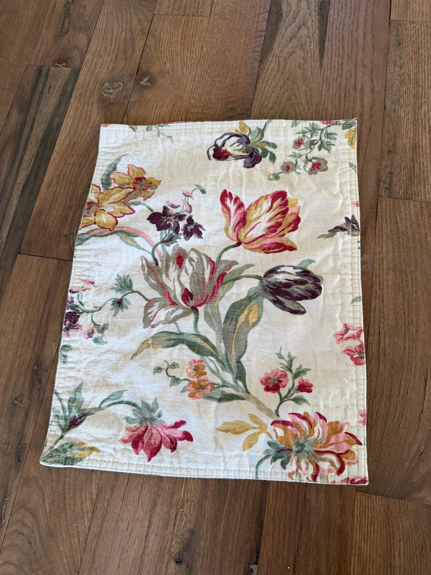 Floral Placemat - has light stains on one side