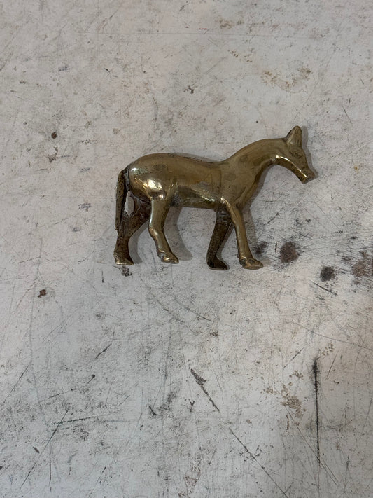 3” Solid Brass Horse