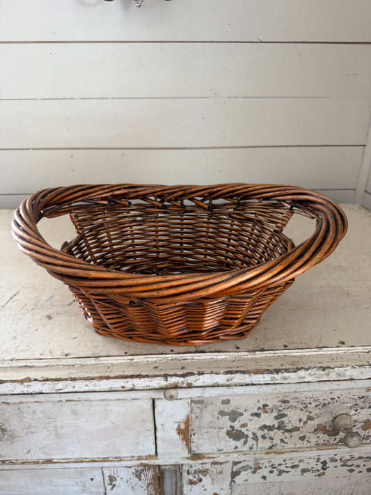 Small French Style Laundry Basket
