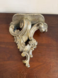 Ornate Gold Gilded Wall Sconce Shelf