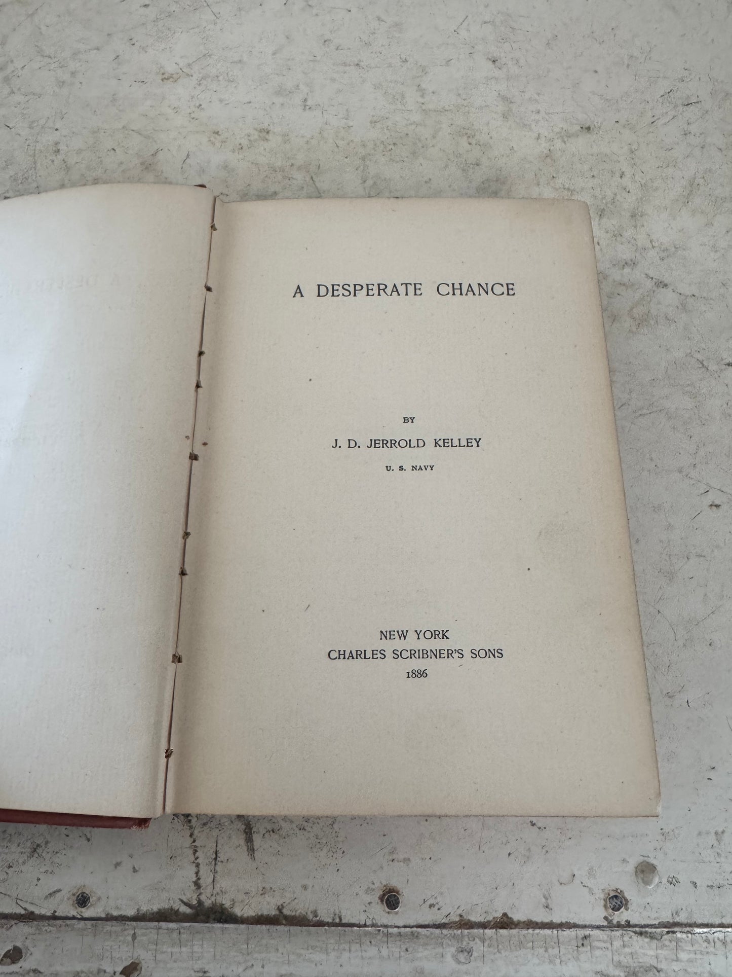 A Desperate Chance - antique book 1886