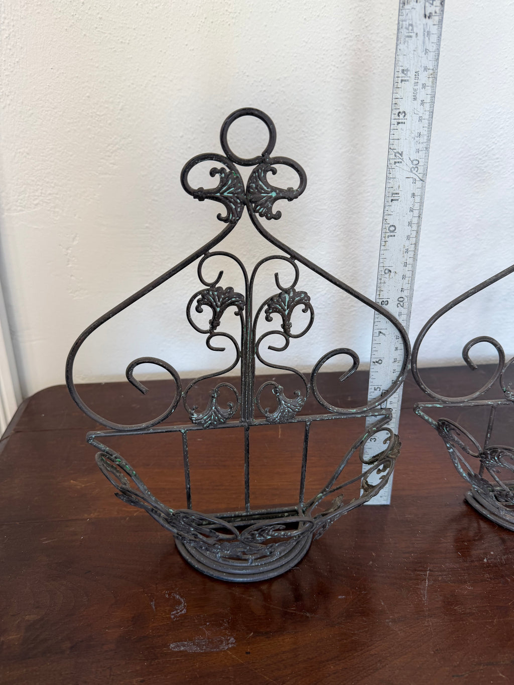 Ornate black metal Wall Sconce - Sold Individually