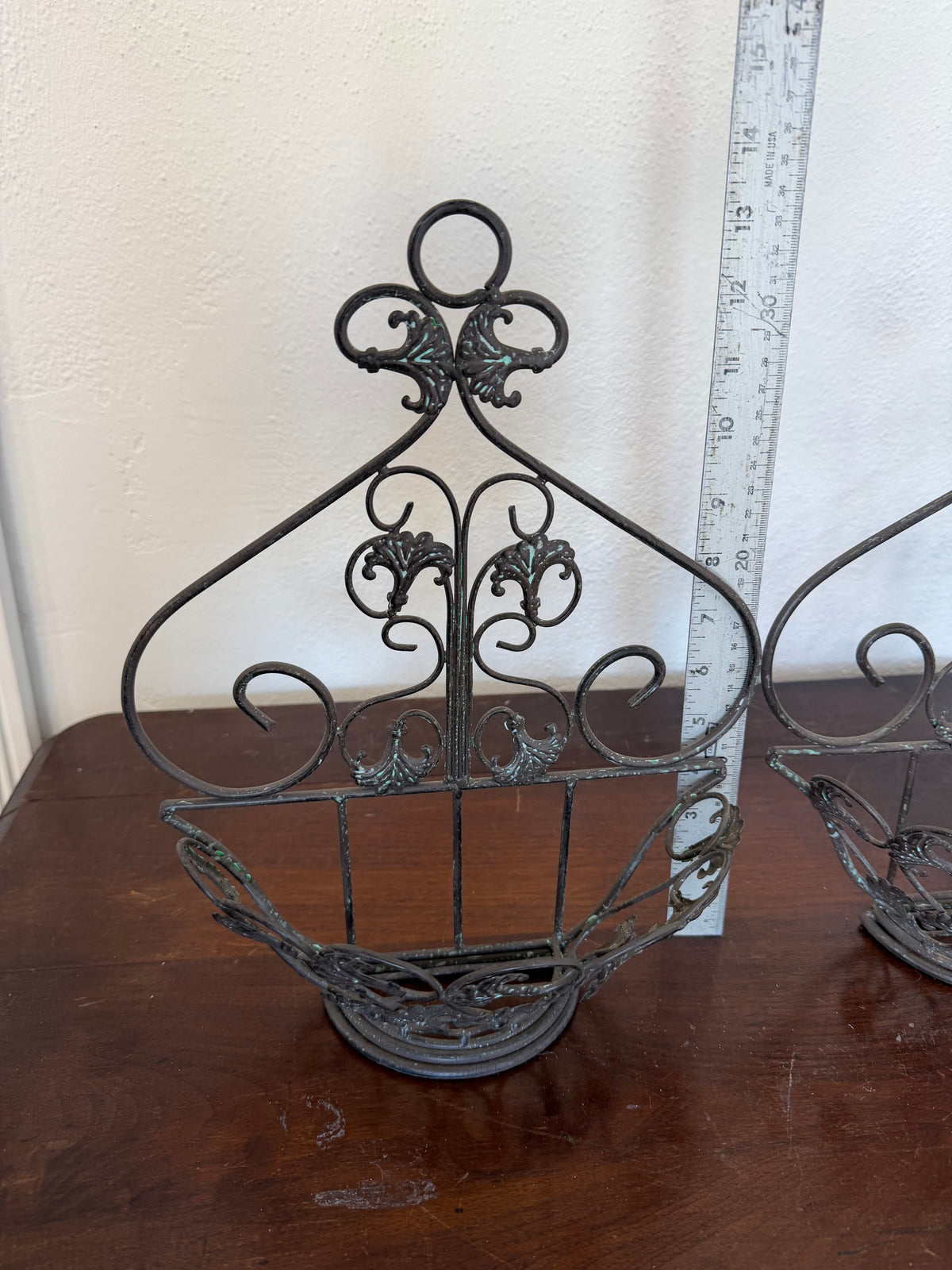 Ornate black metal Wall Sconce - Sold Individually