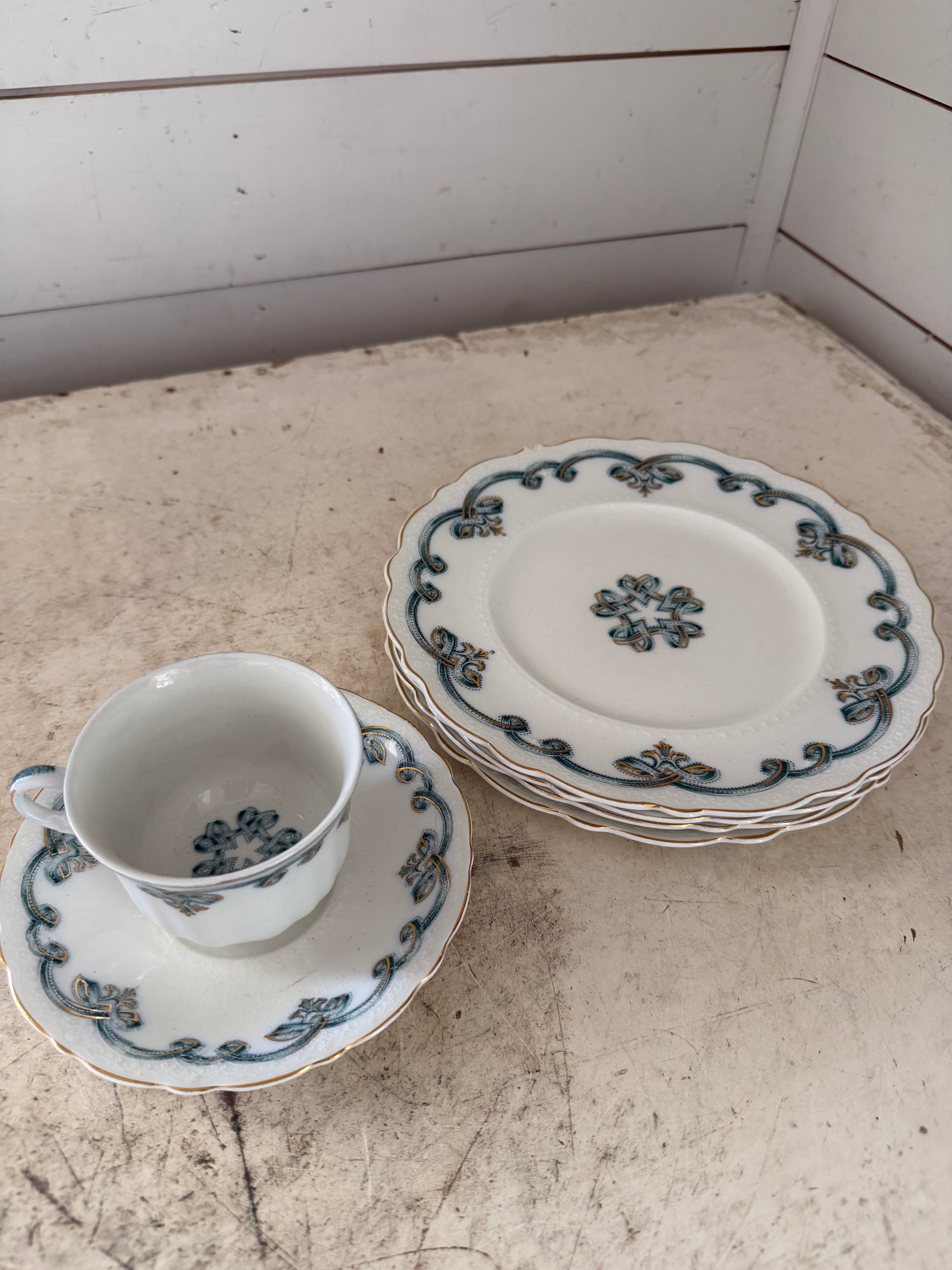Rolland Blue Green by Johnson Brothers England, dishes sold individually