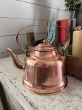 Antique Copper & Brass Tea Kettle