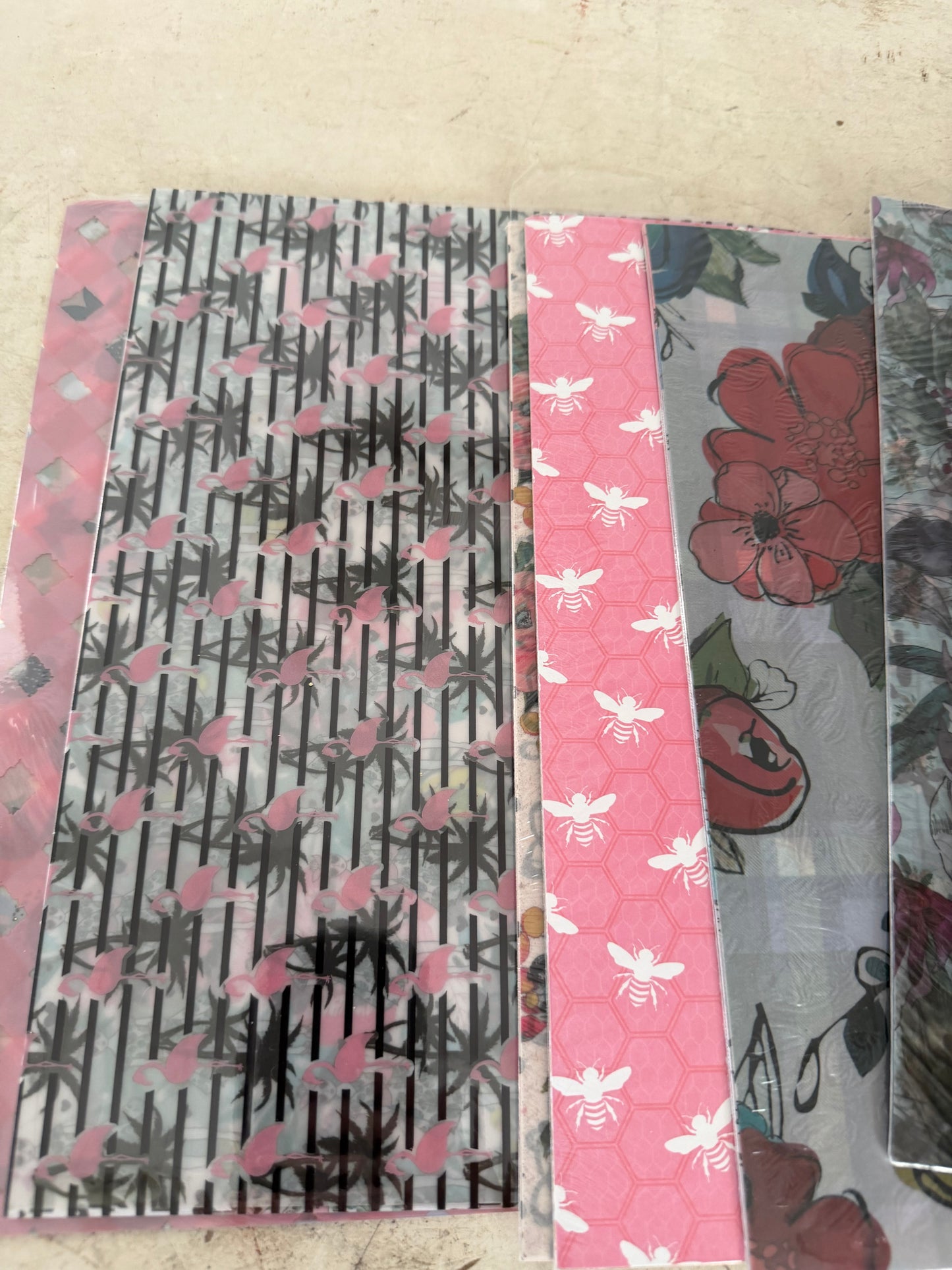 Pack of floral paper each pack sold seperately - picked at random