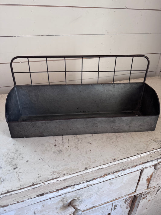 Galvanized wall rack