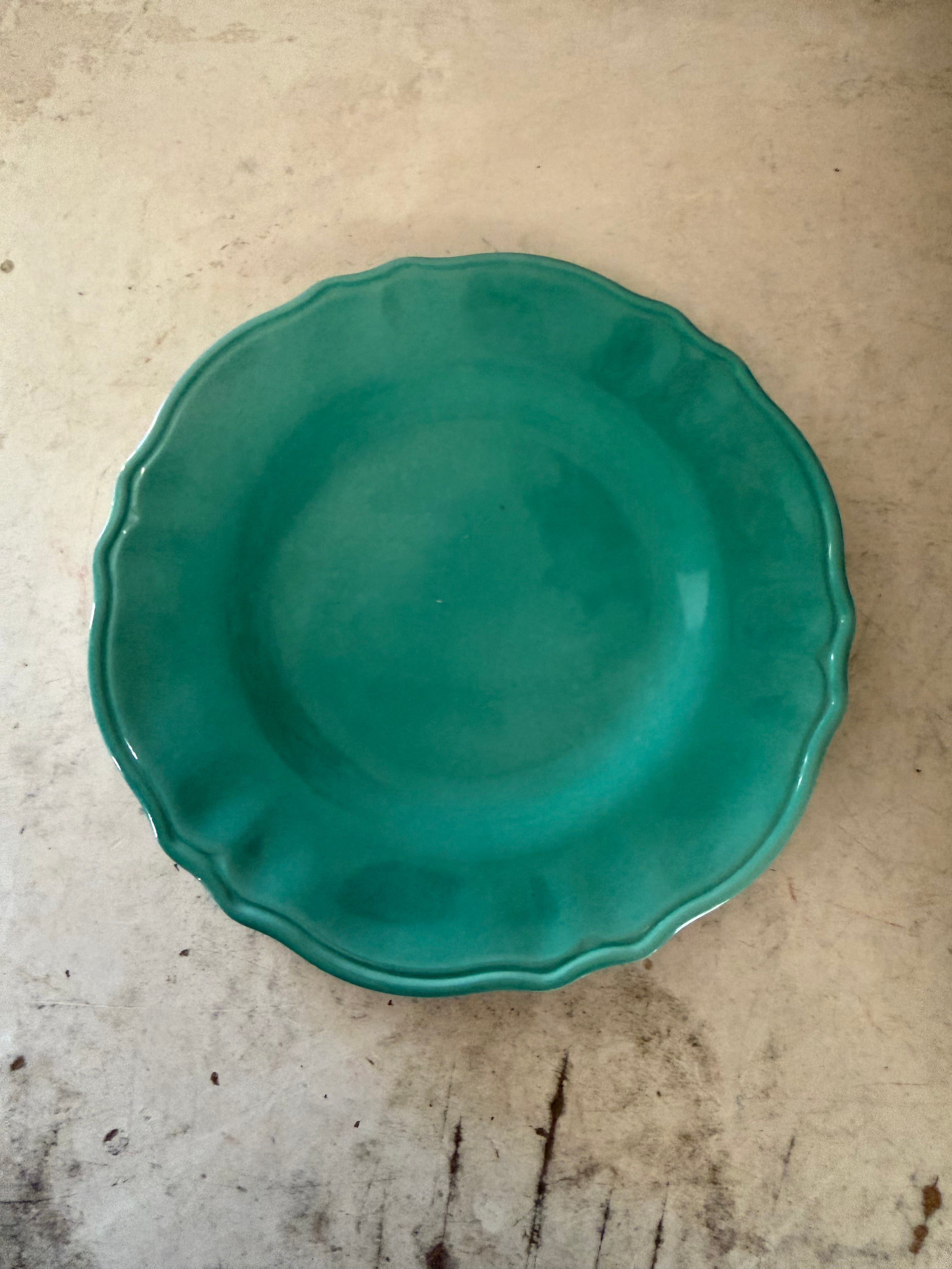 Set of 8 multi-color scalloped-edge melamine dinner & lunch plates Wei Lifestyle