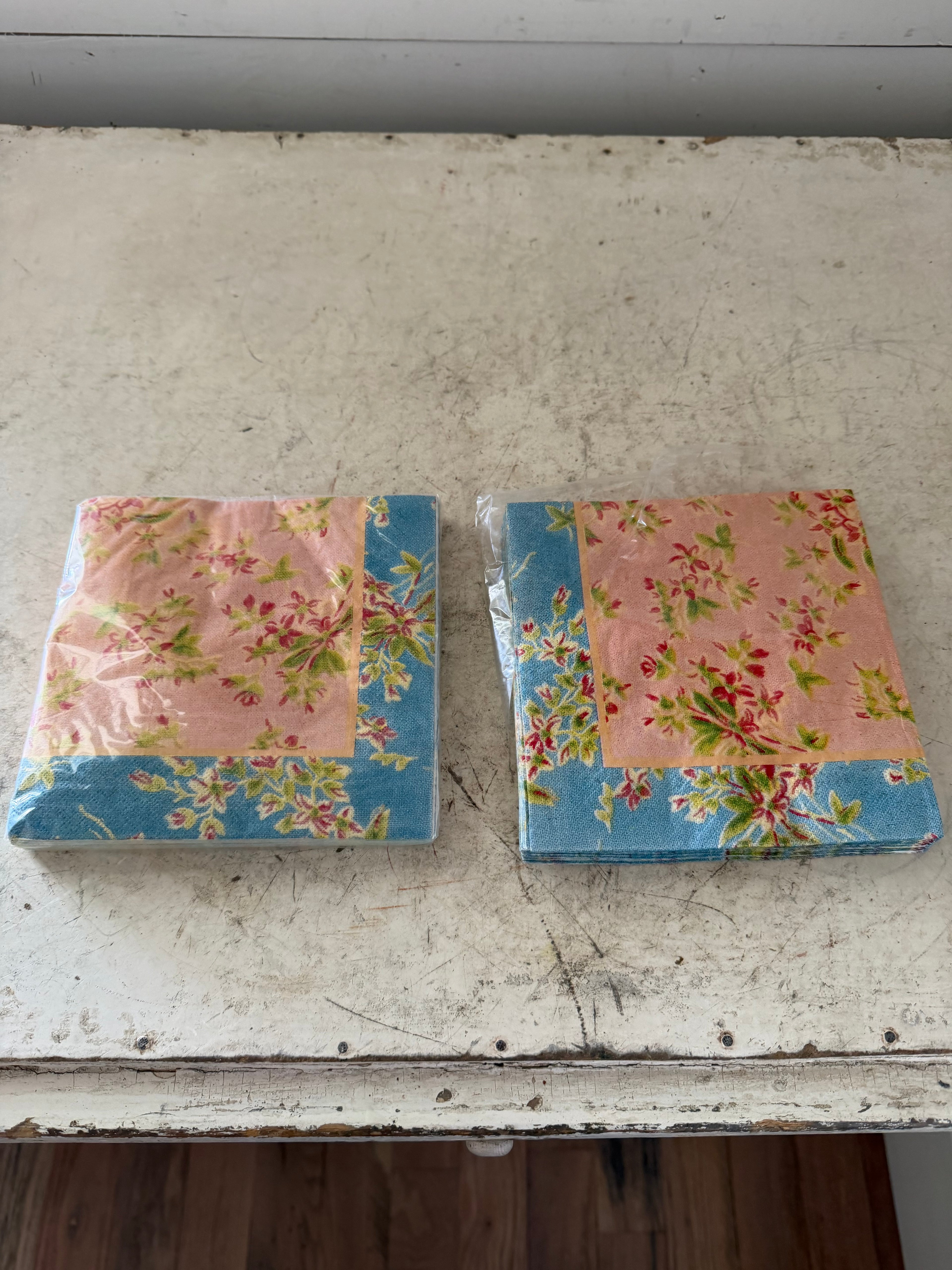 April Cornell Floral napkins sold in sets of five napkins