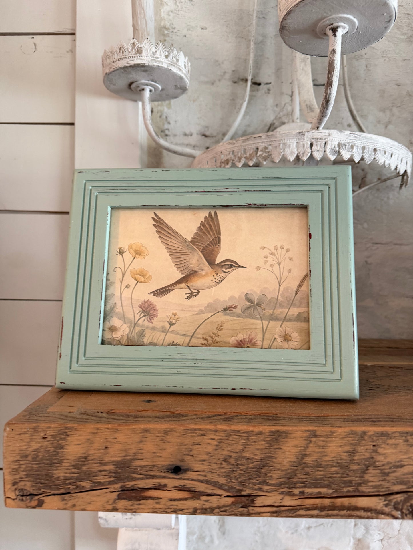 Hand Painted 9” wood Frame Sold Individually