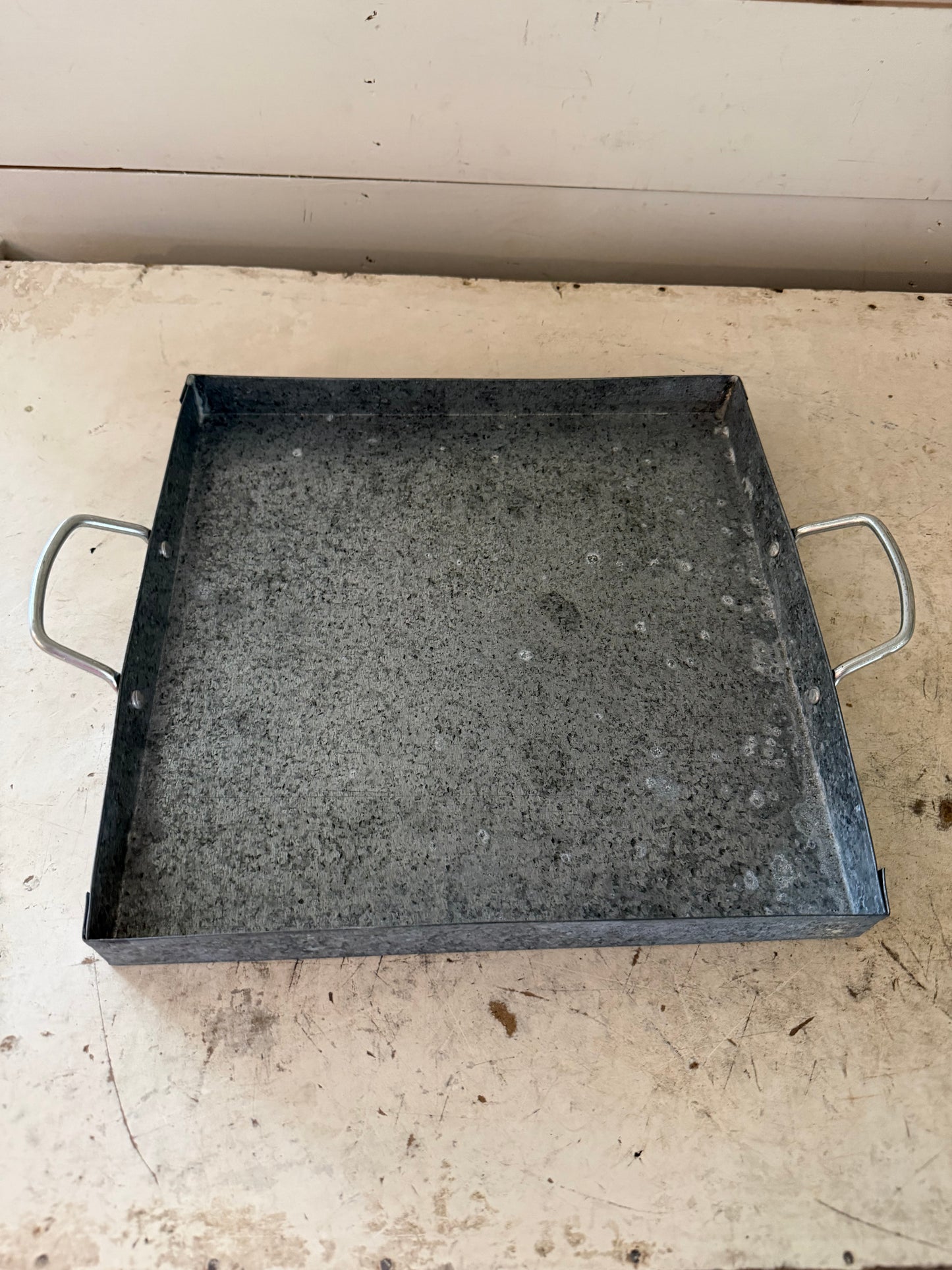 Galvanized tray will get makeover