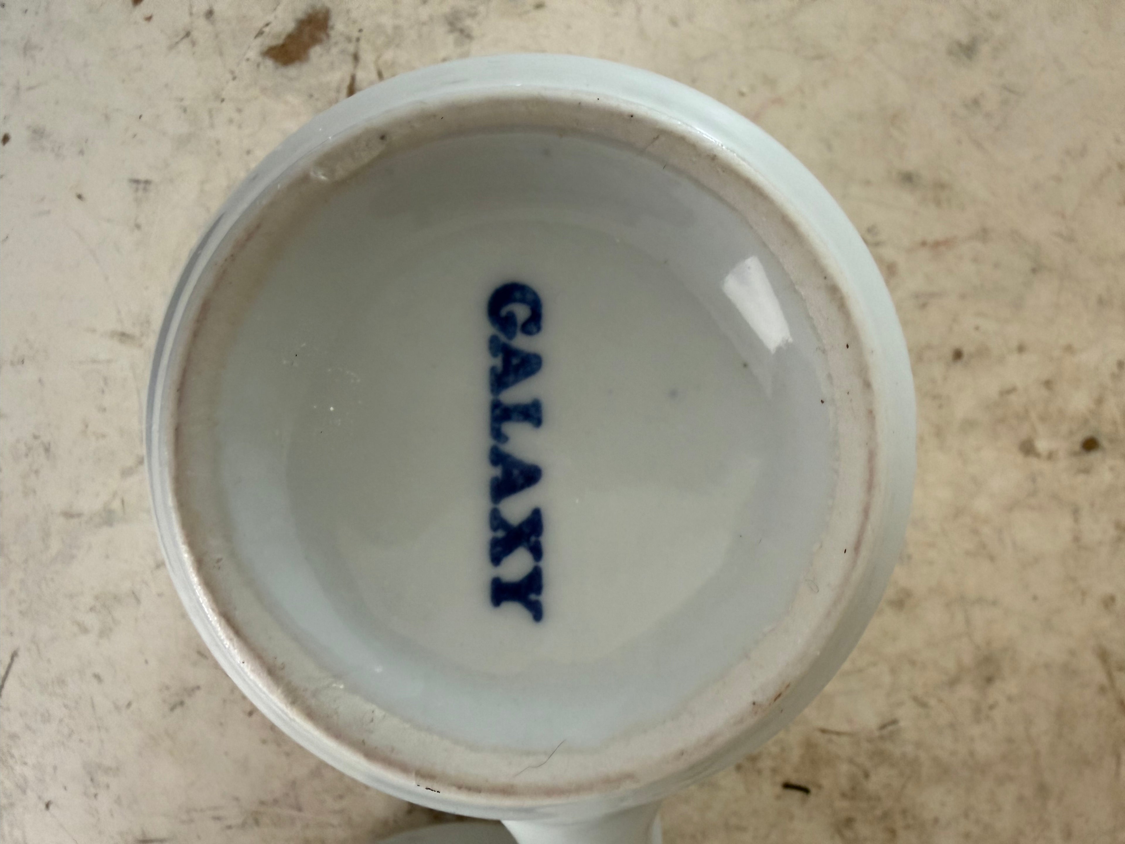 Trend Pacific Galaxy Milkstone White Short Mug | Isamu Kenmochi | 1980s