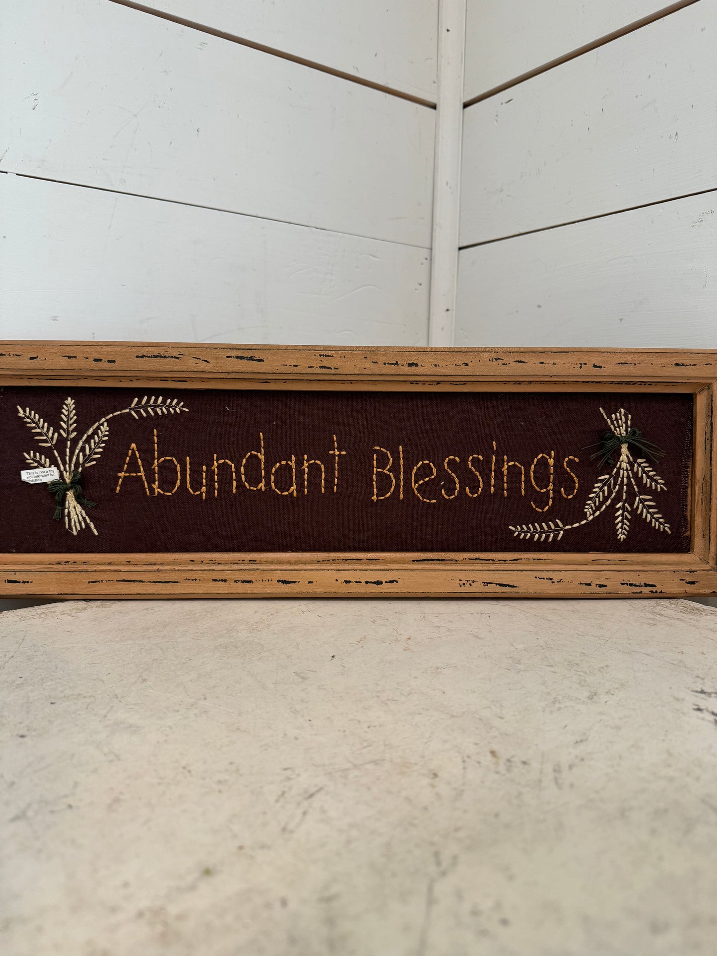 Embroidered Fall Sign - Sold Individually