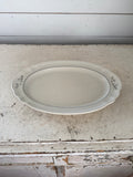 Pfaltzgraff Heirloom 016 Floral Oval Chop/Serving Platter 1984-97 USA 15"x10.5"