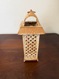 Vintage Cast Iron Candle Lantern