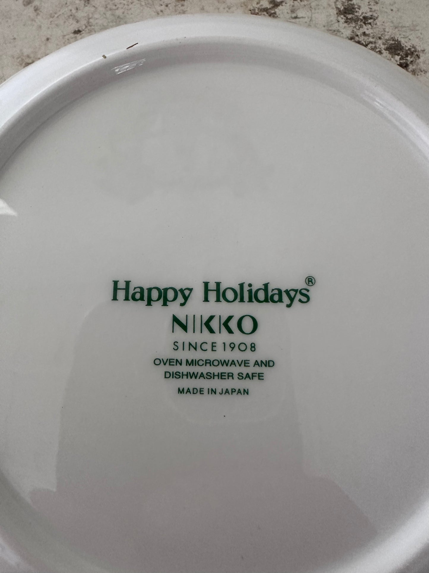Nikko Happy Holiday Plate