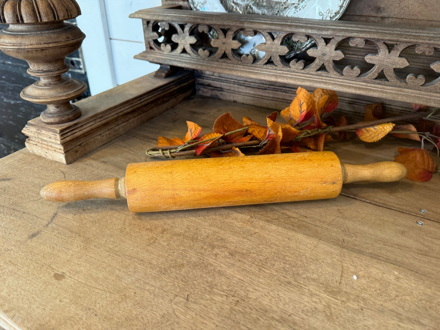 Vintage English Rolling Pin All Wood