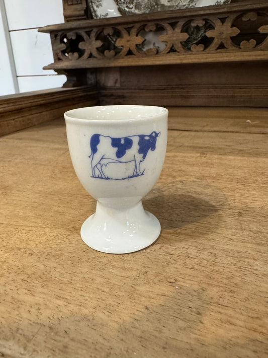 COLLECTABLE EGG CUP Blue Cow