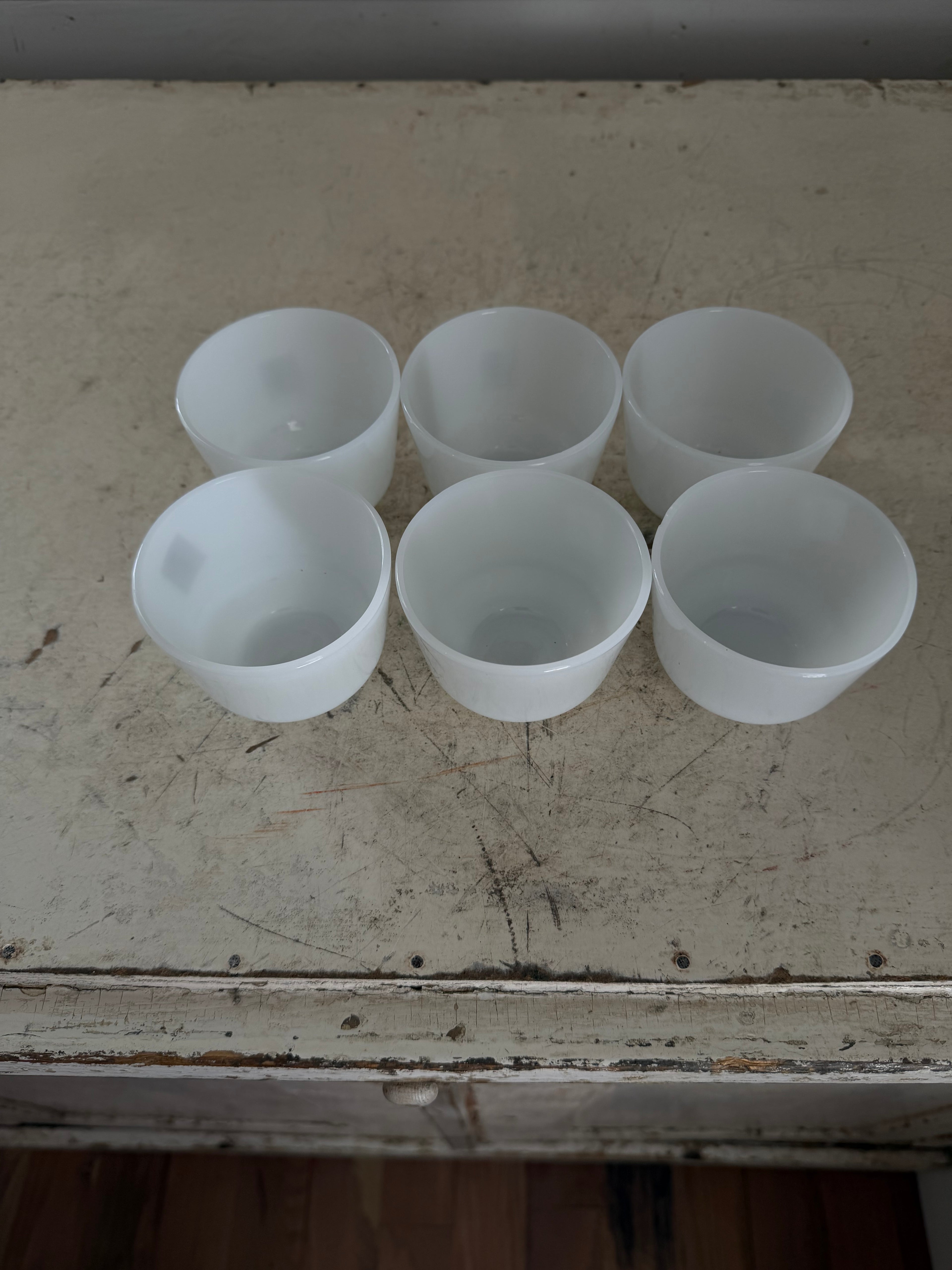 Milk glass Ramekins Sold Individually