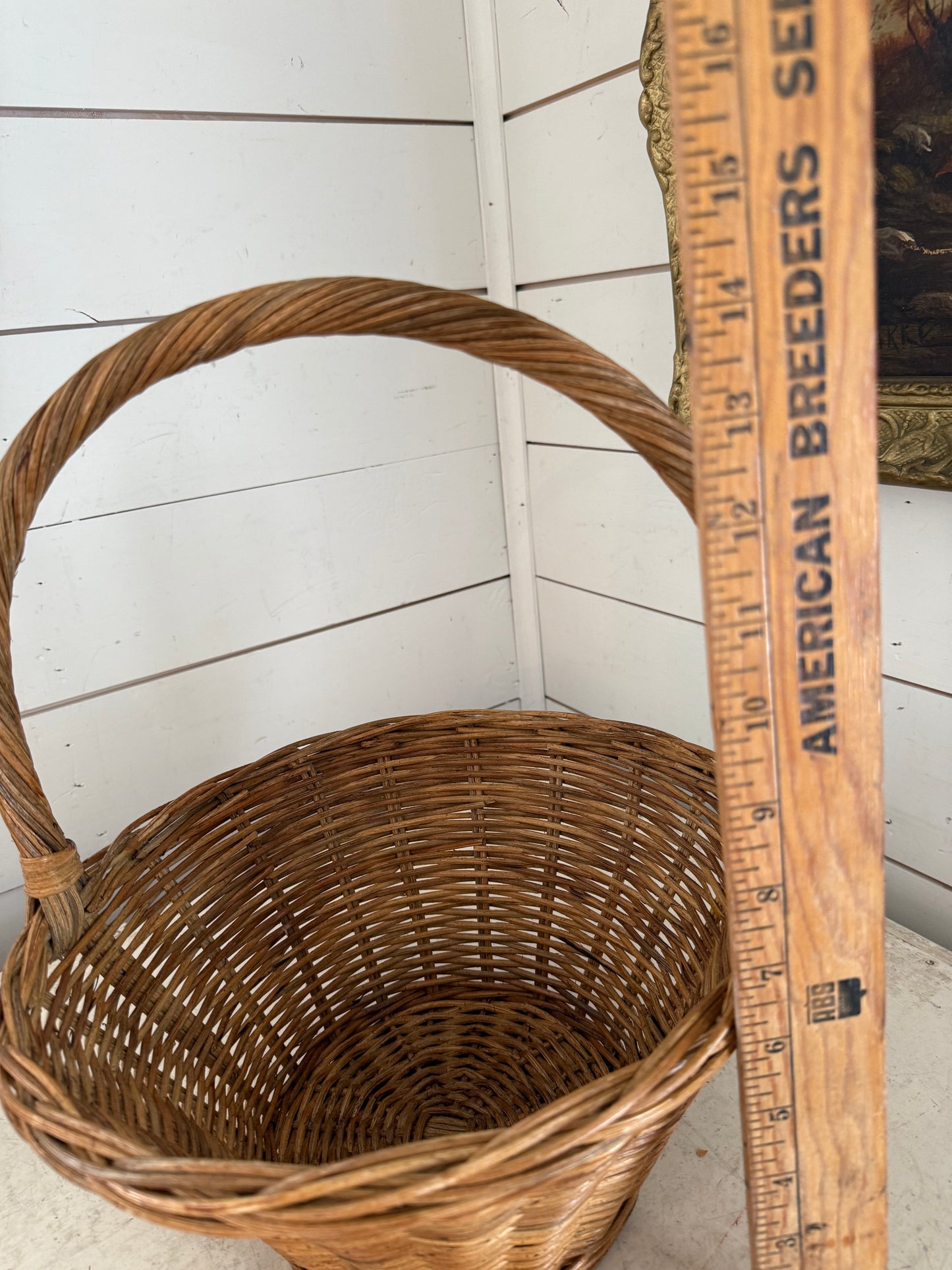 Wicker Harvest Basket