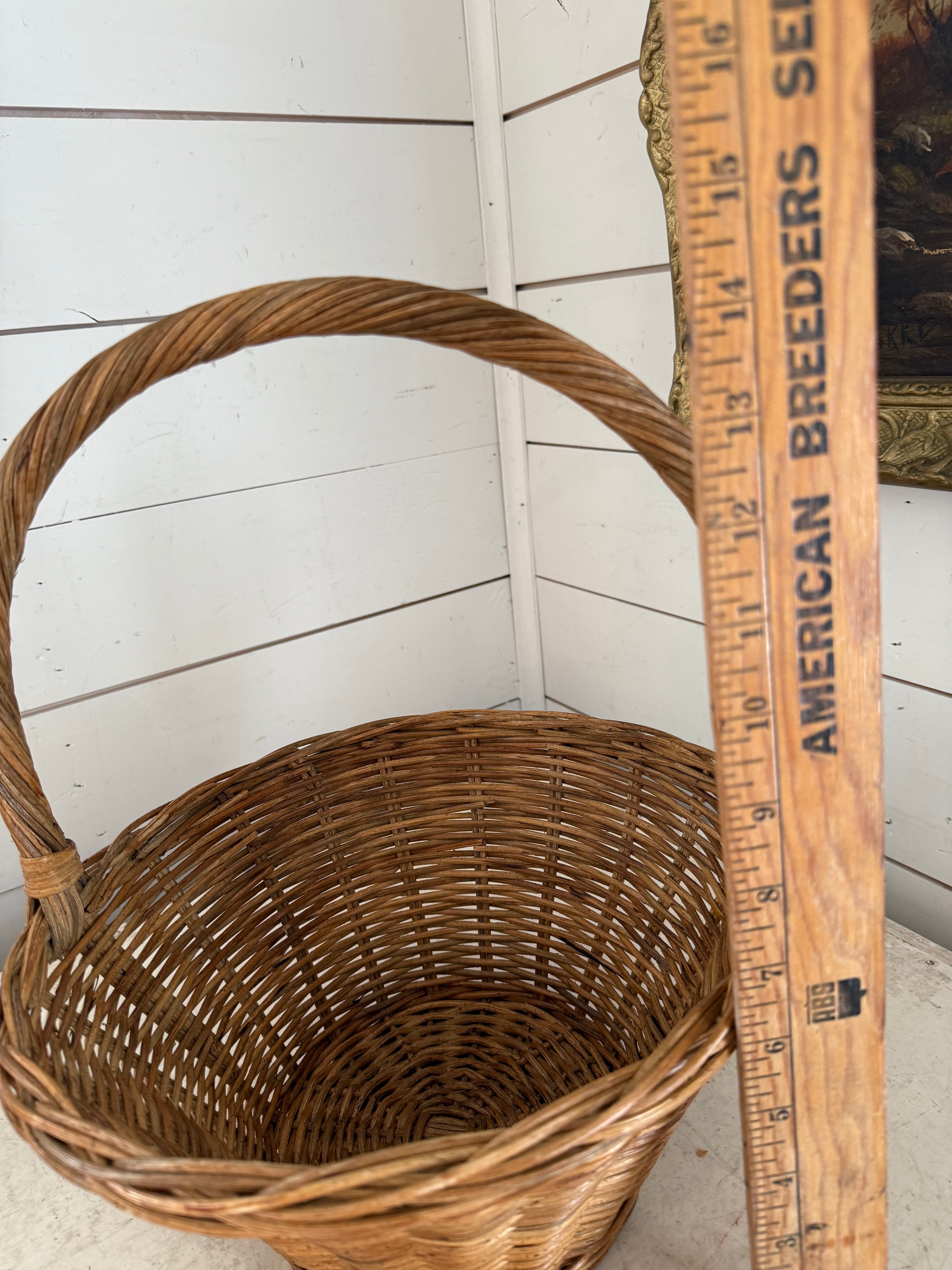 Wicker Harvest Basket