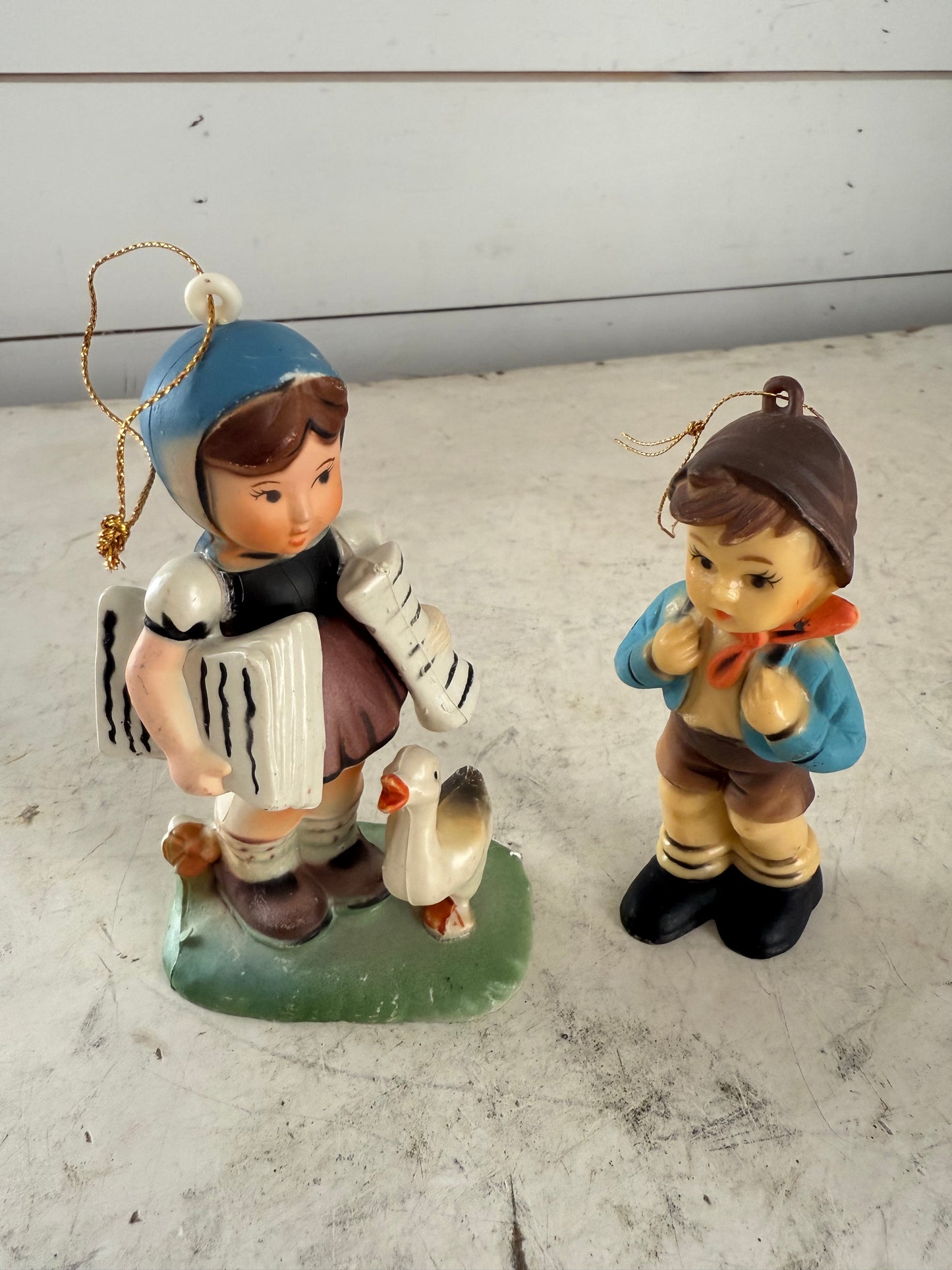 Set of Plastic Hummel Ornaments Hong Kong