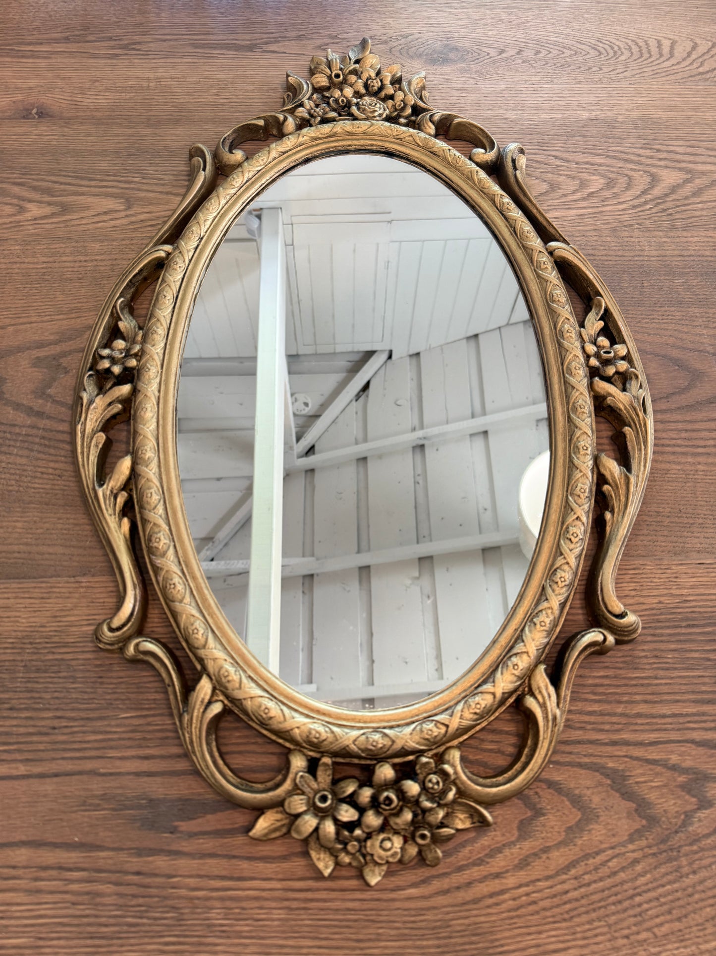 Hand Painted Vintage syrocco mirror