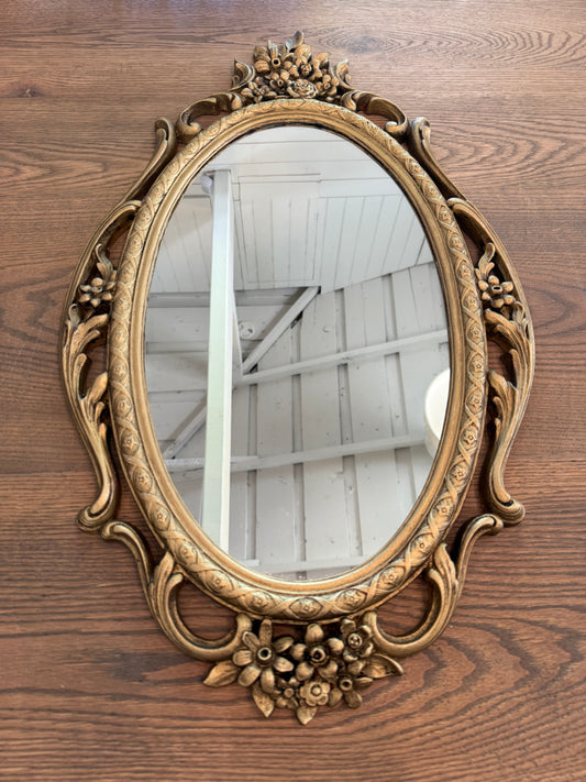 Hand Painted Vintage syrocco mirror