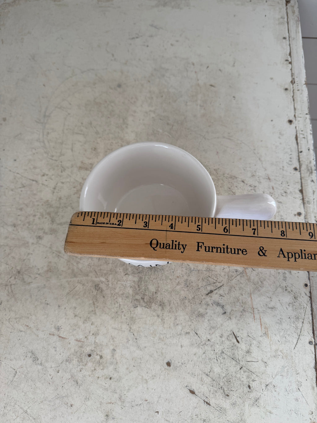 Rae Dunn “Mine” Soup Bowl With Handle